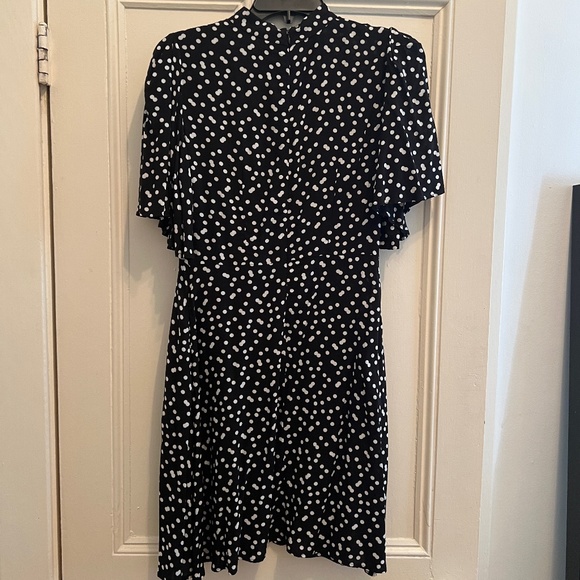 Zara Polka Dot Black and White Dress - Small - Picture 2 of 4